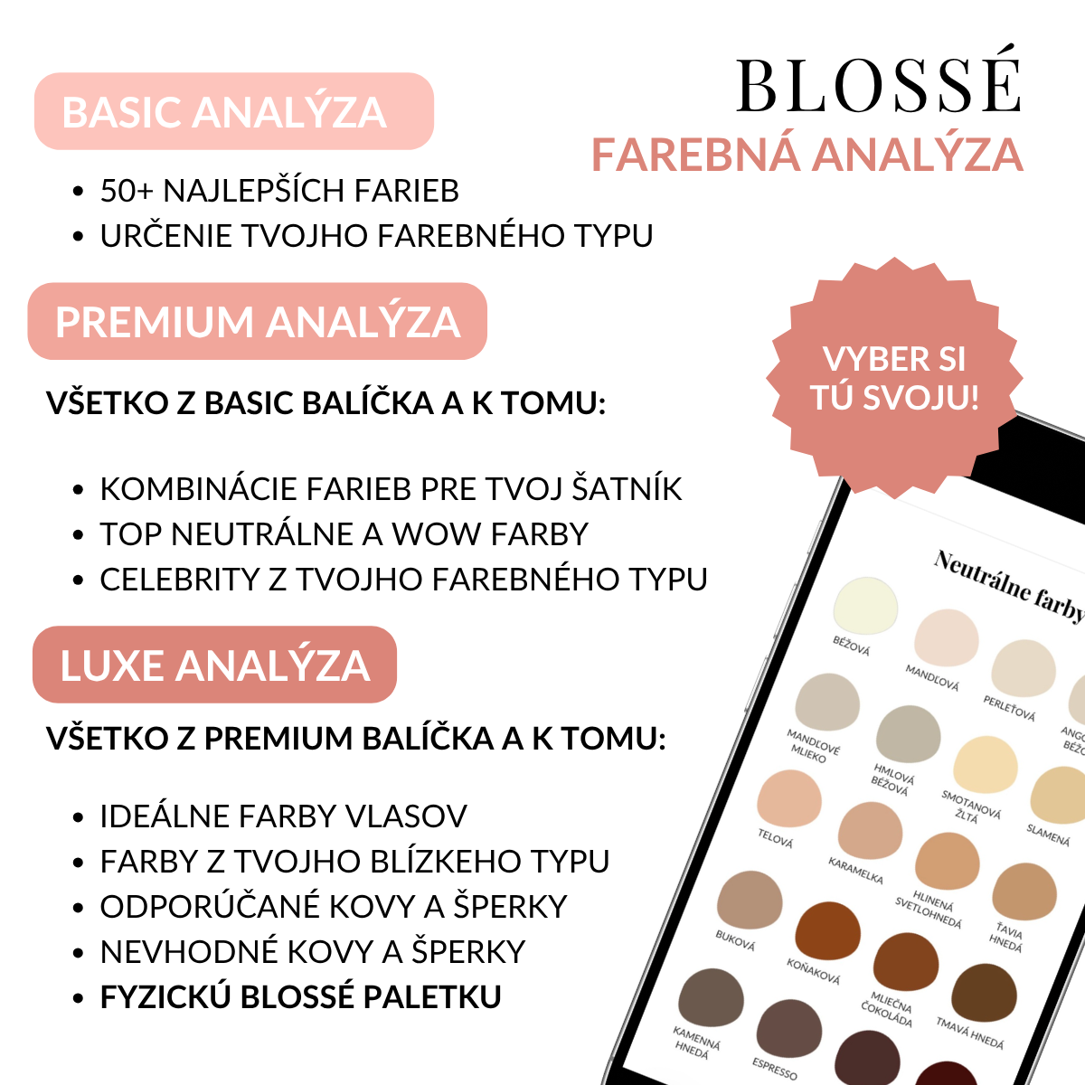 Farebná analýza | BLOSSÉ