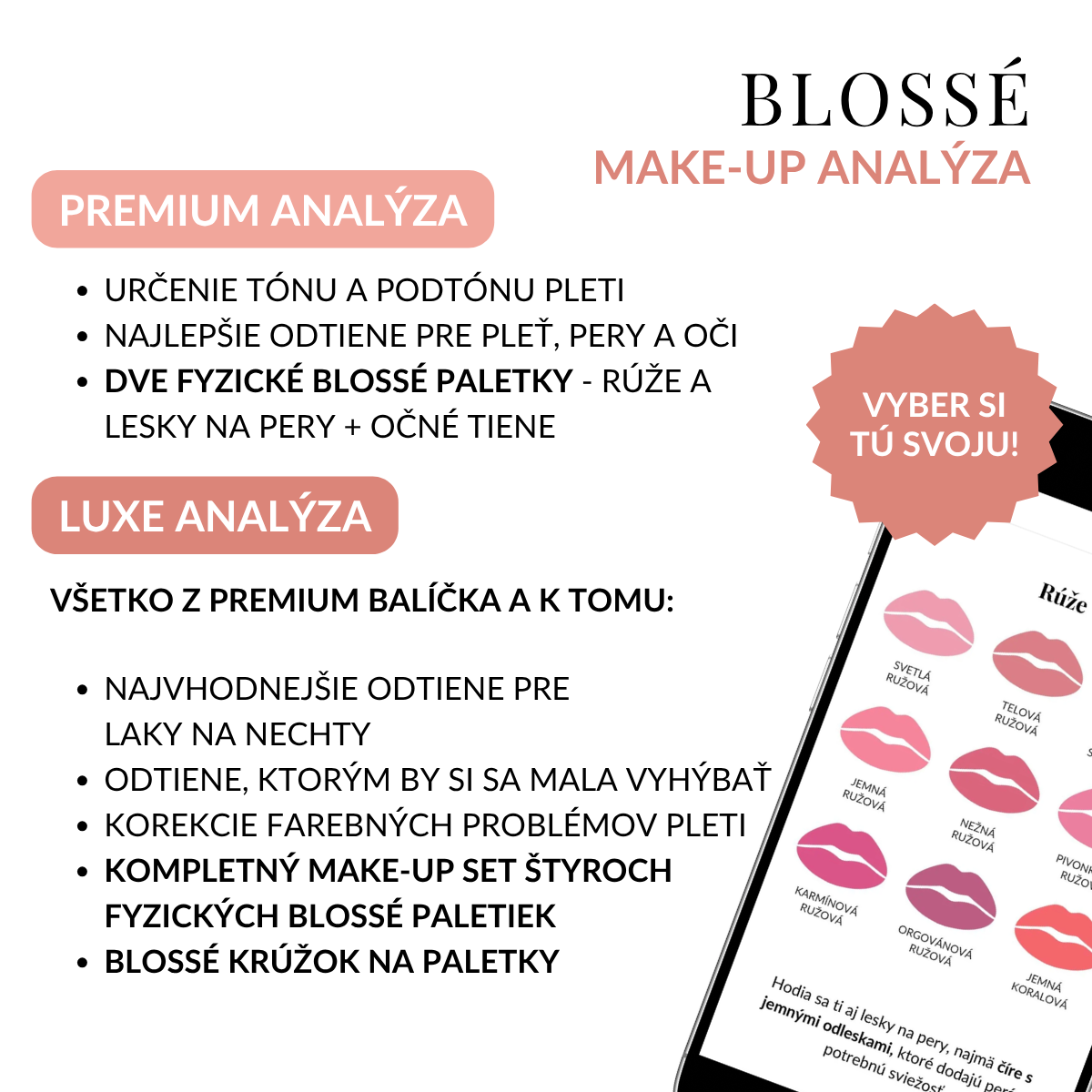 Make-up analýza | BLOSSÉ