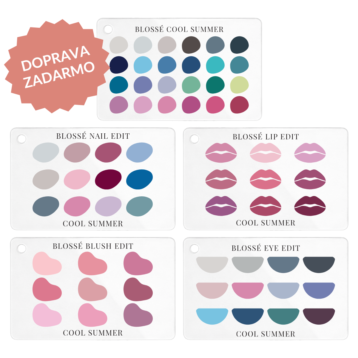 Kompletný balíček | Oblečenie + Make-up | 5 paletiek + DARČEK ZADARMO | BLOSSÉ