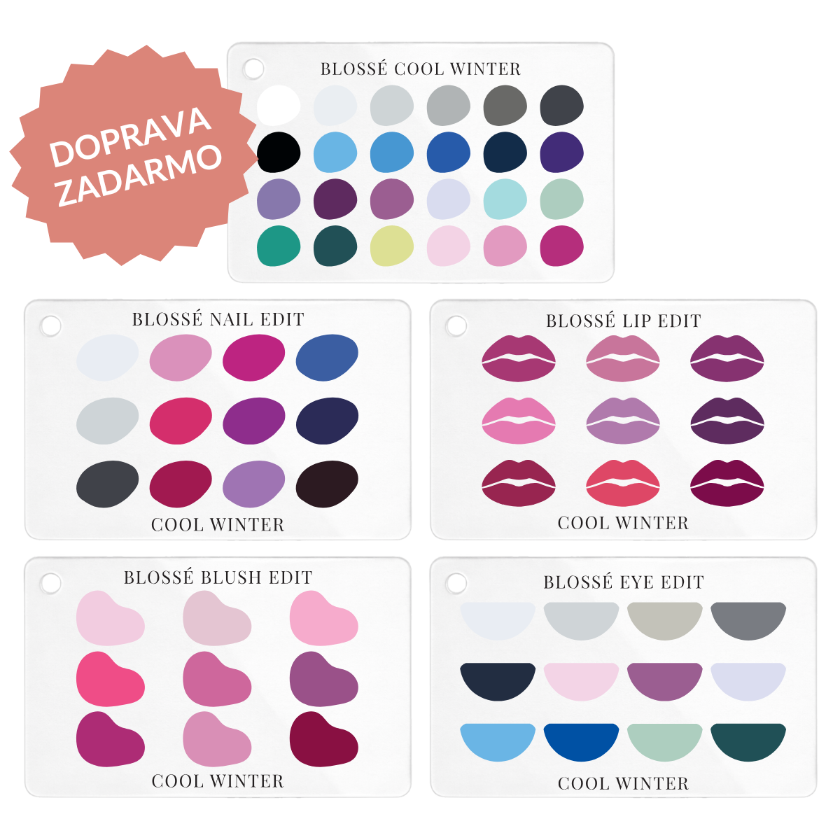 Kompletný balíček | Oblečenie + Make-up | 5 paletiek + DARČEK ZADARMO | BLOSSÉ