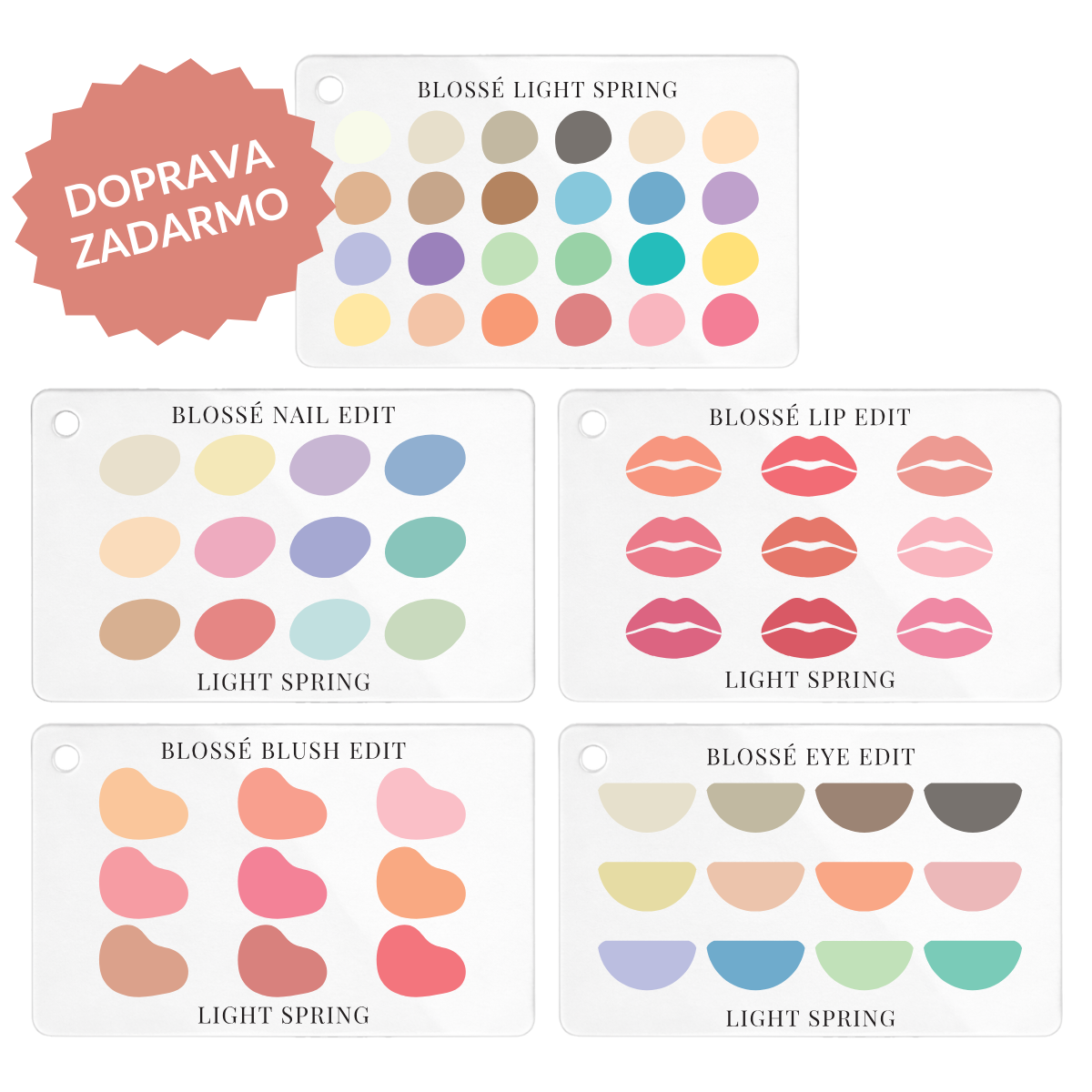Kompletný balíček | Oblečenie + Make-up | 5 paletiek + DARČEK ZADARMO | BLOSSÉ