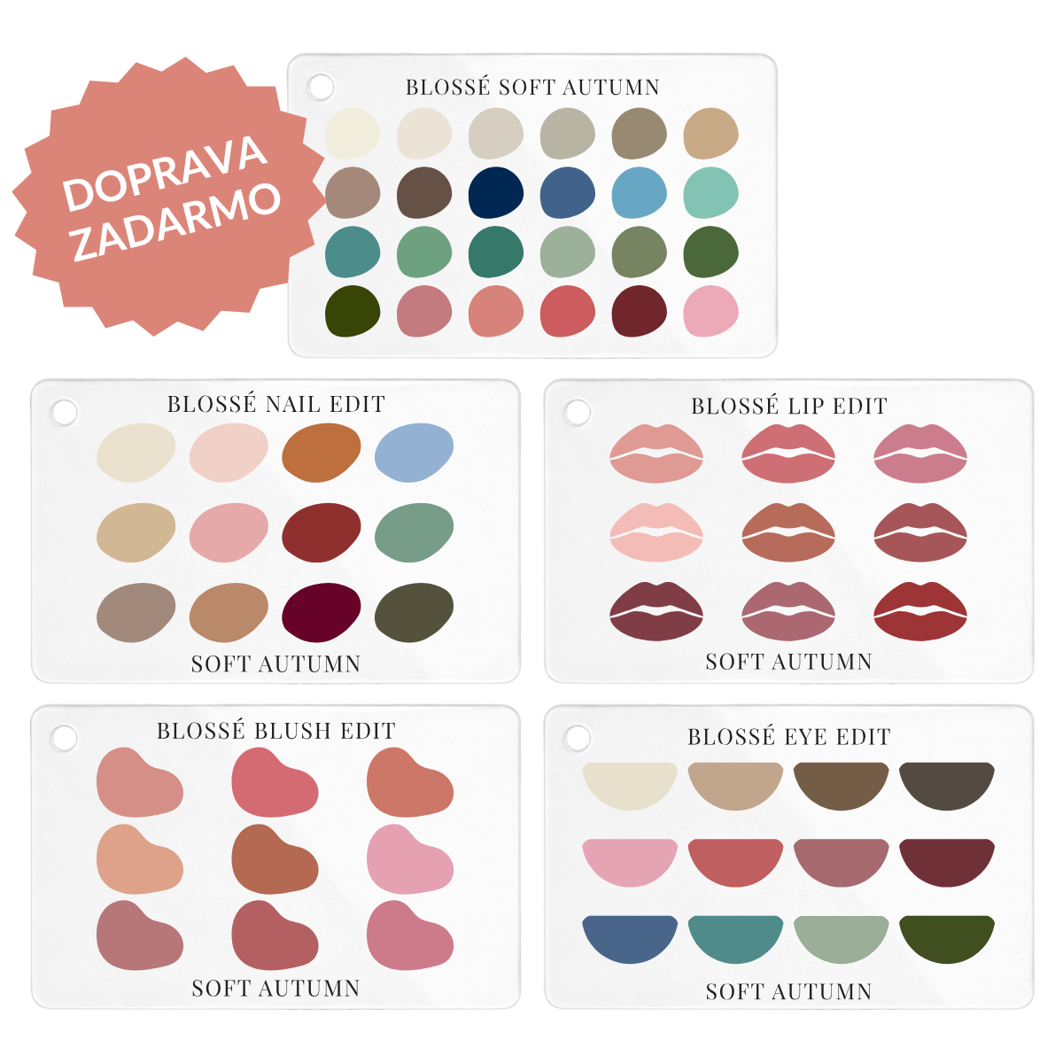 Kompletný balíček | Oblečenie + Make-up | 5 paletiek + DARČEK ZADARMO | BLOSSÉ