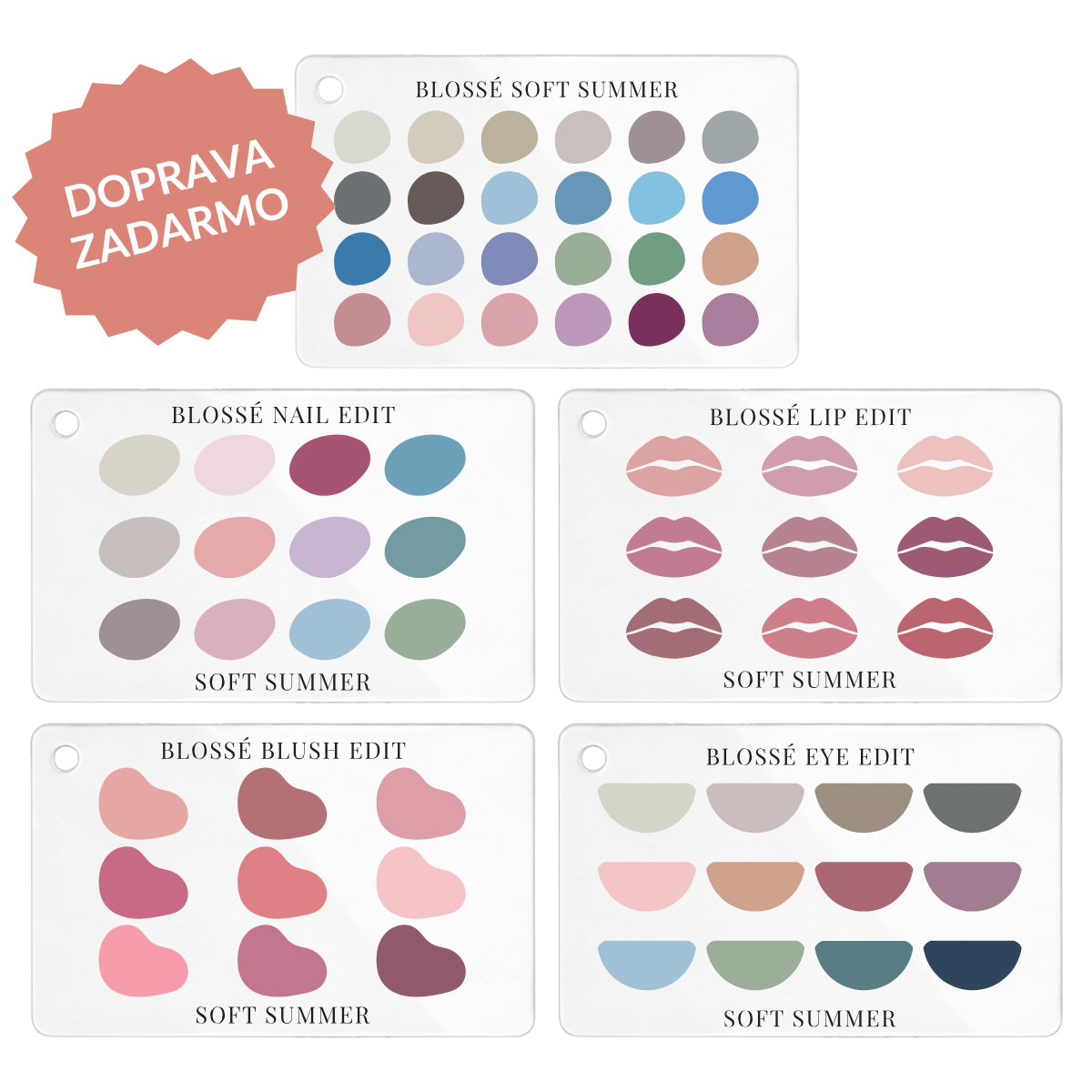Kompletný balíček | Oblečenie + Make-up | 5 paletiek + DARČEK ZADARMO | BLOSSÉ