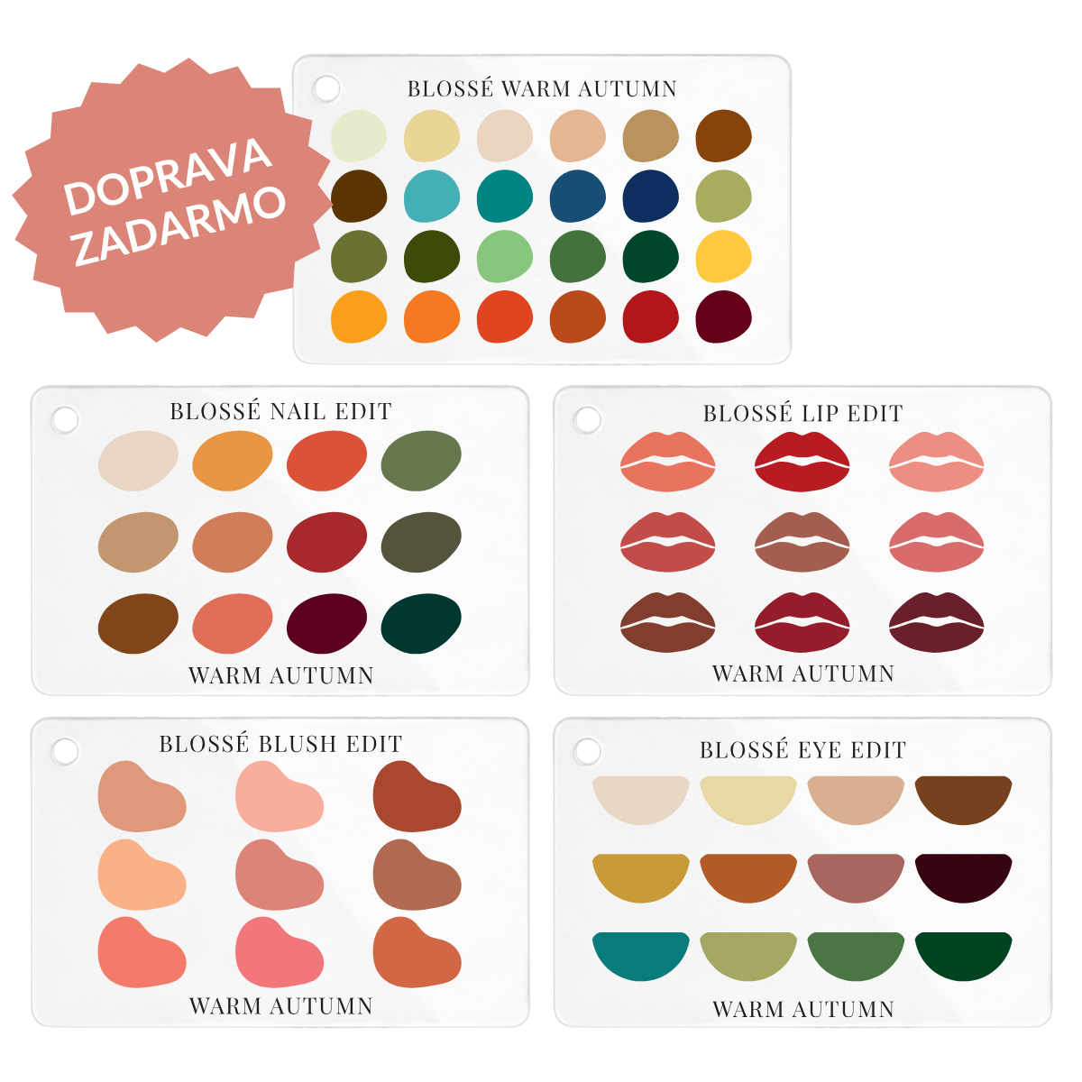 Kompletný balíček | Oblečenie + Make-up | 5 paletiek + DARČEK ZADARMO | BLOSSÉ