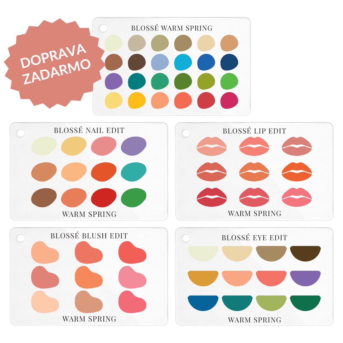 Kompletný balíček | Oblečenie + Make-up | 5 paletiek + DARČEK ZADARMO | BLOSSÉ